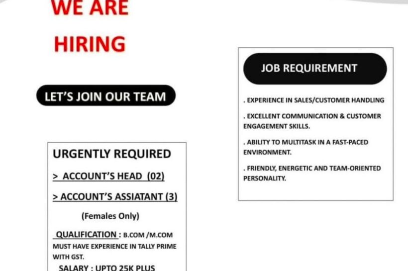 MIR SALES CORPORATION MSC SRINAGAR ACCOUNTS HEAD ASSISTANT/SALES EXECUTIVE JOB OPPORTUNITIES 2025 MIR SALES CORPORATION MSC SRINAGAR ACCOUNTS HEAD ASSISTANT/SALES EXECUTIVE JOB OPPORTUNITIES 2025