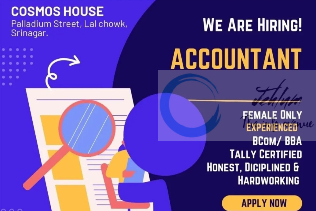 COSMOS HOUSE SRINAGAR ACCOUNTANT AMAZING JOB OPPORTUNITIES 2025 2 COSMOS HOUSE SRINAGAR ACCOUNTANT AMAZING JOB OPPORTUNITIES 2025