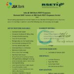 RSETI Kupwara skill trainees job opportunities 2025