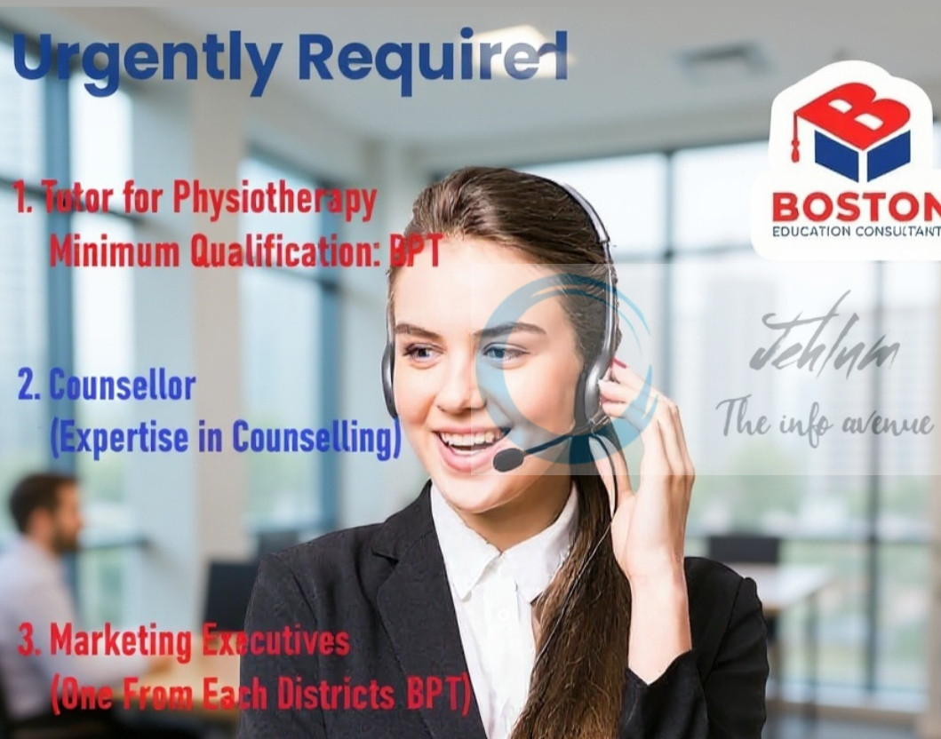 Boston Education Consultant Srinagar job opportunities 2025