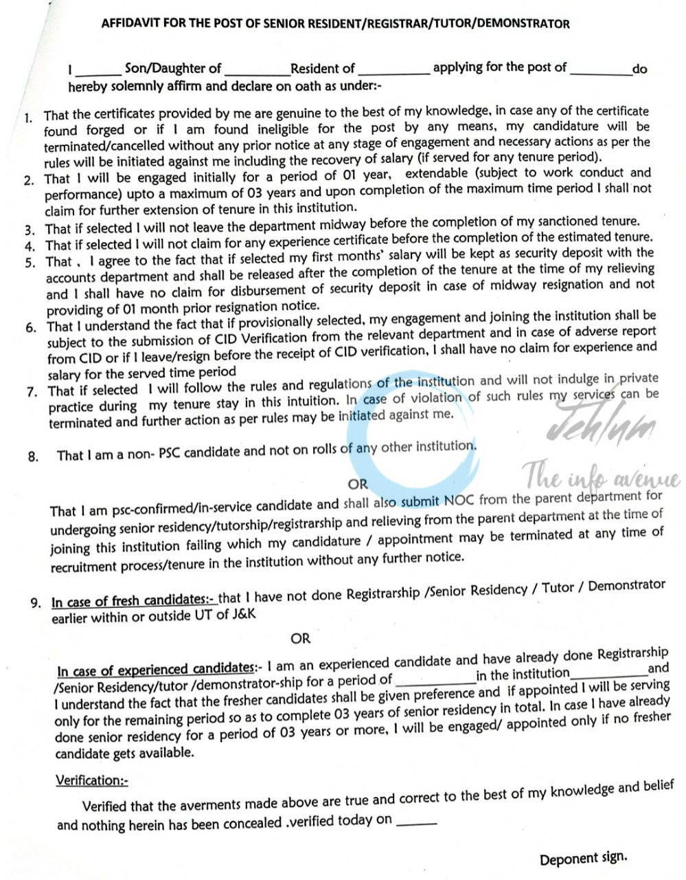 Government Medical College Baramulla GMC faculty job opportunities notice 10 RA of 2025