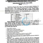 Government Medical College Baramulla GMC faculty job opportunities notice 10 RA of 2025