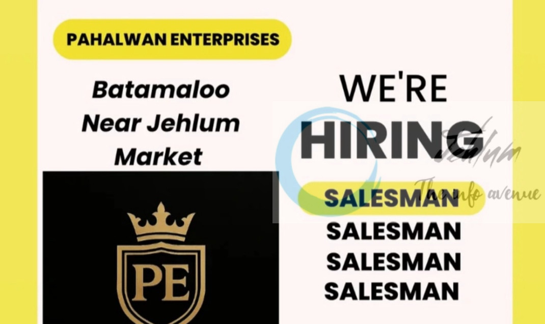Pahalwan Enterprises PE srinagar Salesman Job opportunities 2025 2 Pahalwan Enterprises PE srinagar Salesman Job opportunities 2025