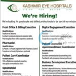 Kashmir Eye Hospitals srinagar job opportunities 2025