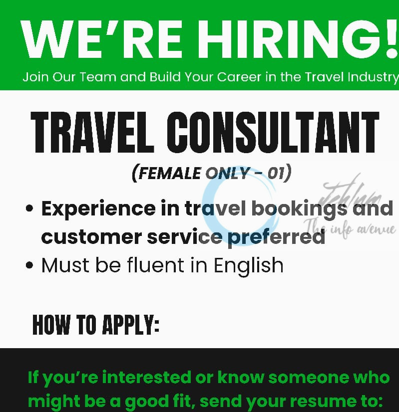 LEISURES STOP TRAVEL SRINAGAR CONSULTANT JOB OPPORTUNITIES 2025