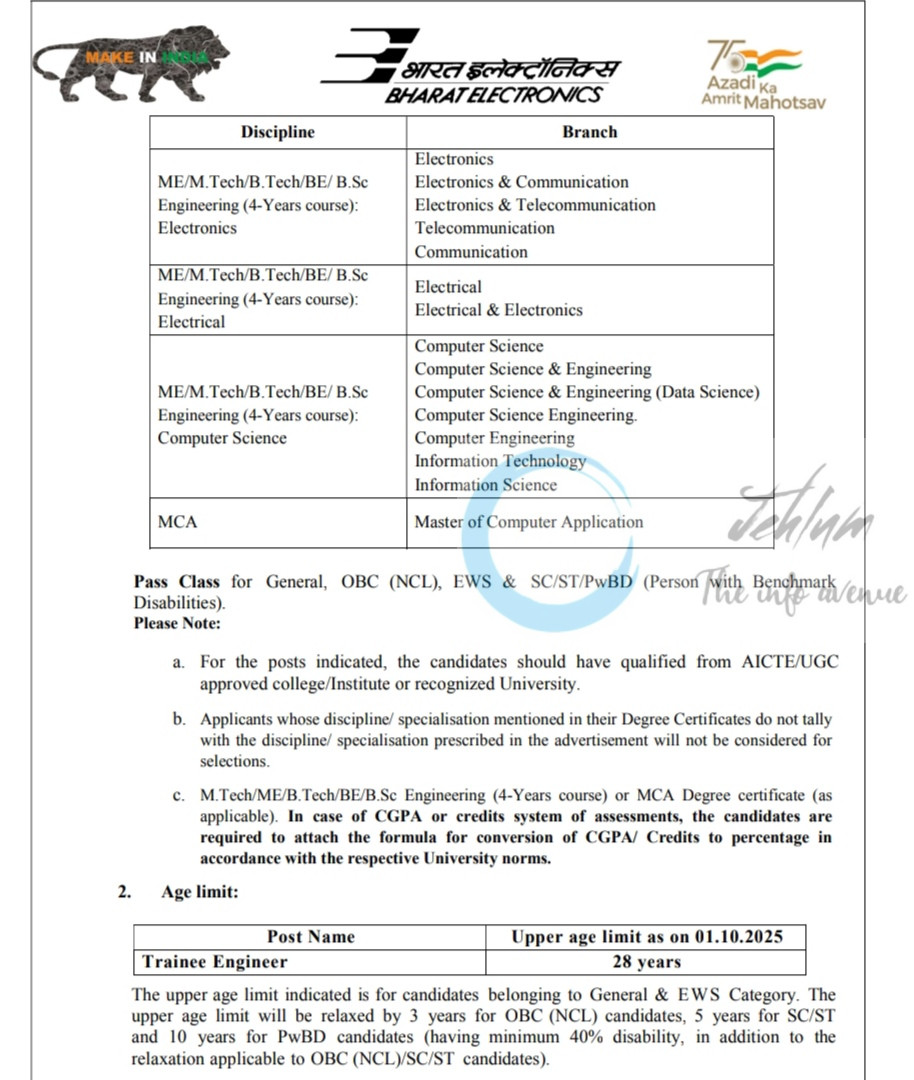 Bharat Electronics Limited BEL Bengaluru job opportunities notice 383/HR/HLSandSCB/2025-26