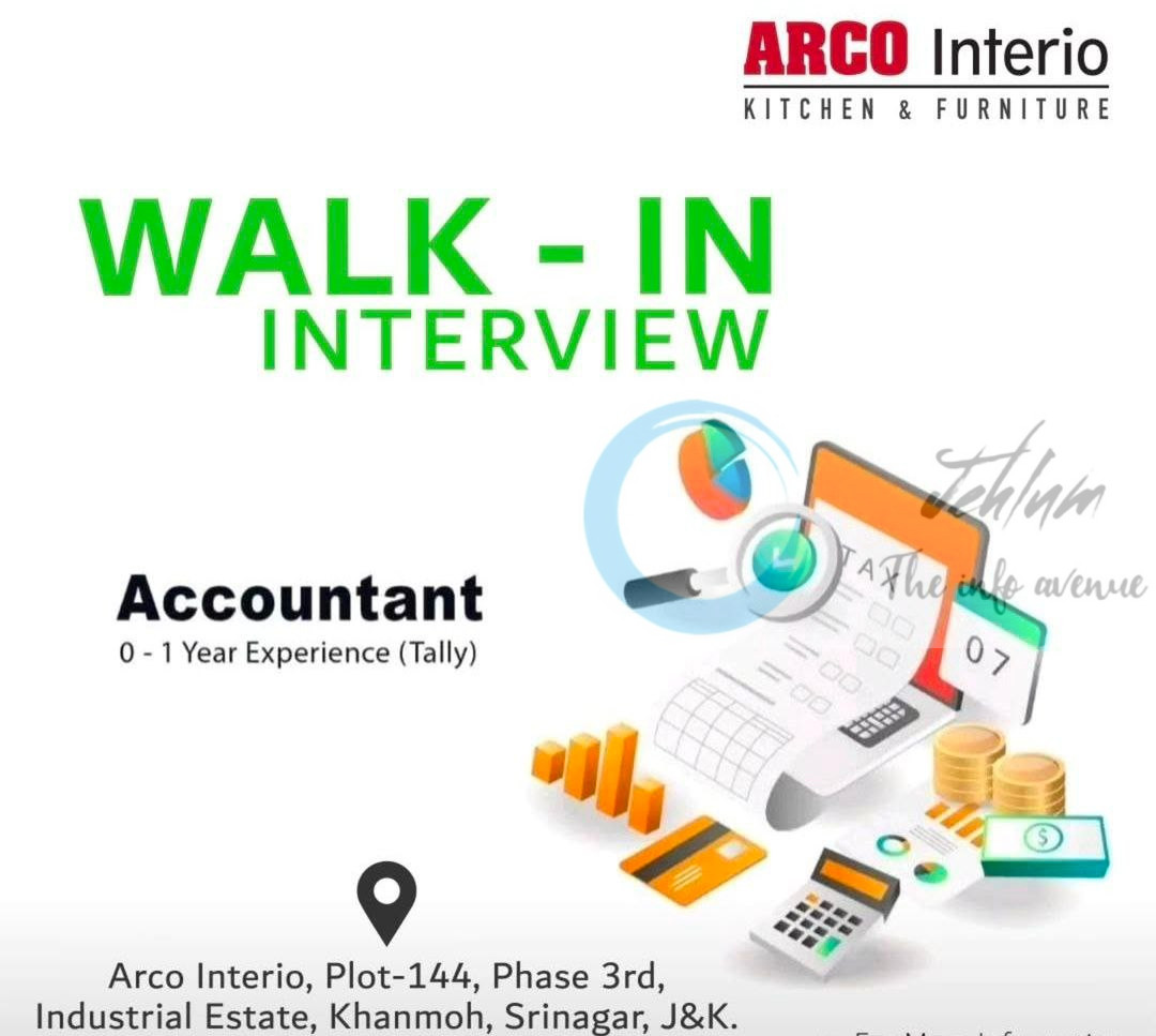 ARCO Interio Khanmoh Srinagar Accountant Job opportunities Walk-In 2025 2 ARCO Interio Khanmoh Srinagar Accountant Job opportunities Walk-In 2025