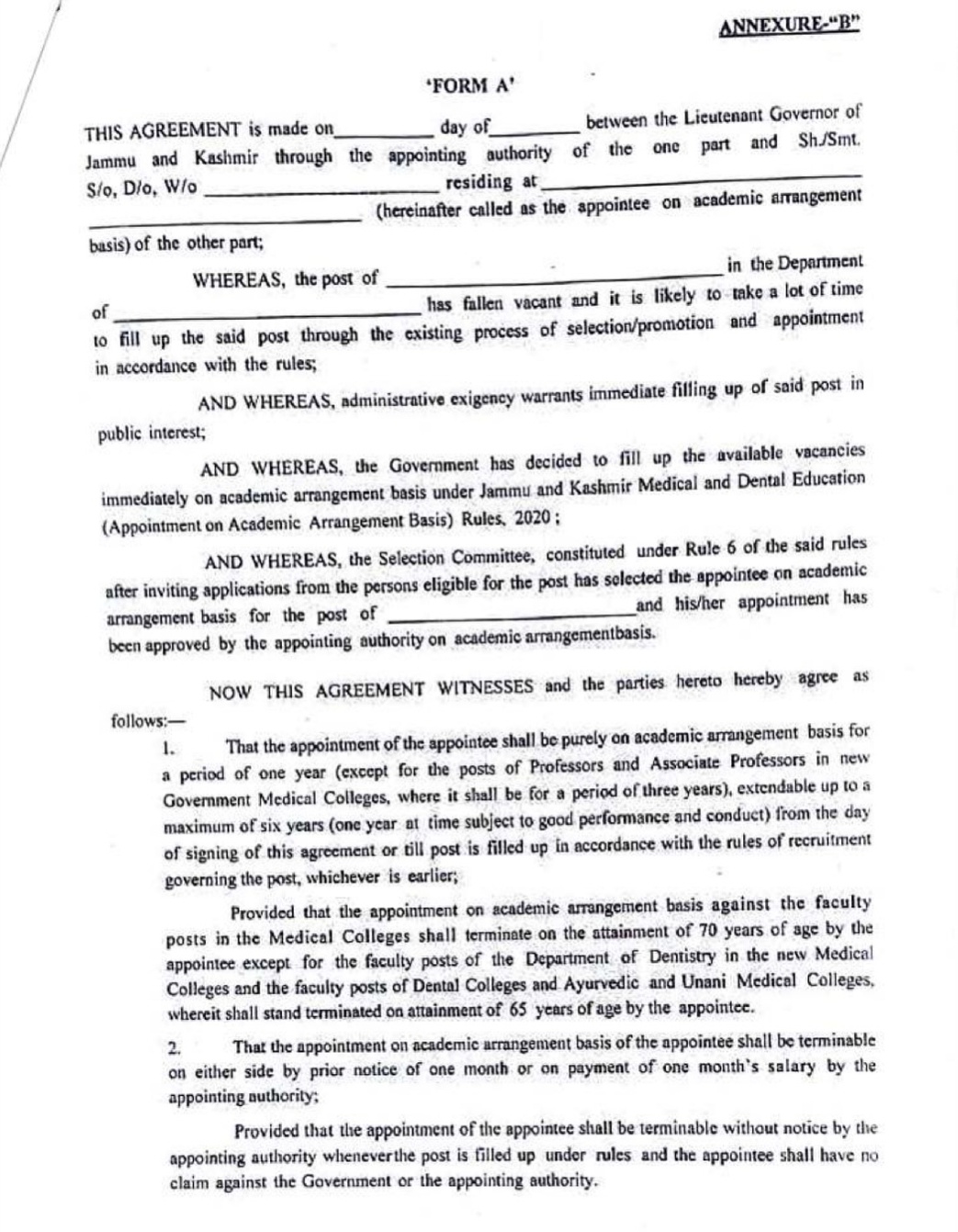 Govt Medical College GMC Kathua Technical Assistant/Technician Recruitment Notification SO 364 2025