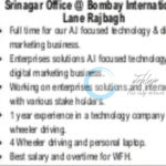 INDIA TECH WIZARDS PVT LTD SRINAGAR TECHNOLOGY EXECUTIVE JOB OPPORTUNITIES 2025