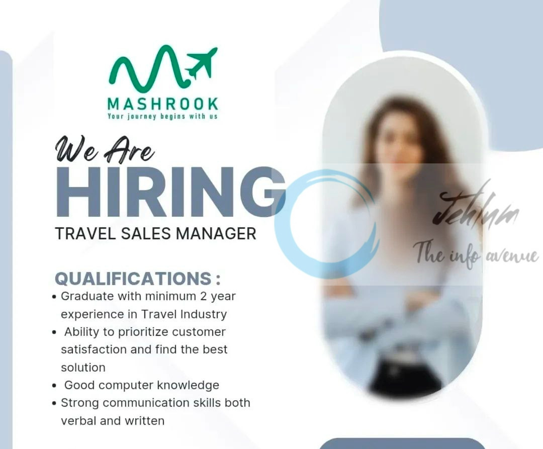 MASHROOK TRAVEL SRINAGAR SALES MANAGER JOB OPPORTUNITIES 2025 1 MASHROOK TRAVEL SRINAGAR SALES MANAGER JOB OPPORTUNITIES 2025