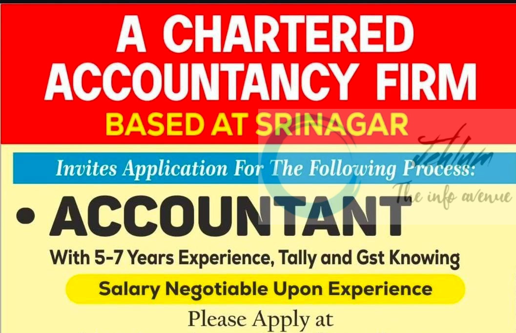 Bhat Durani and Associates Srinagar Accountant Job opportunities 2025