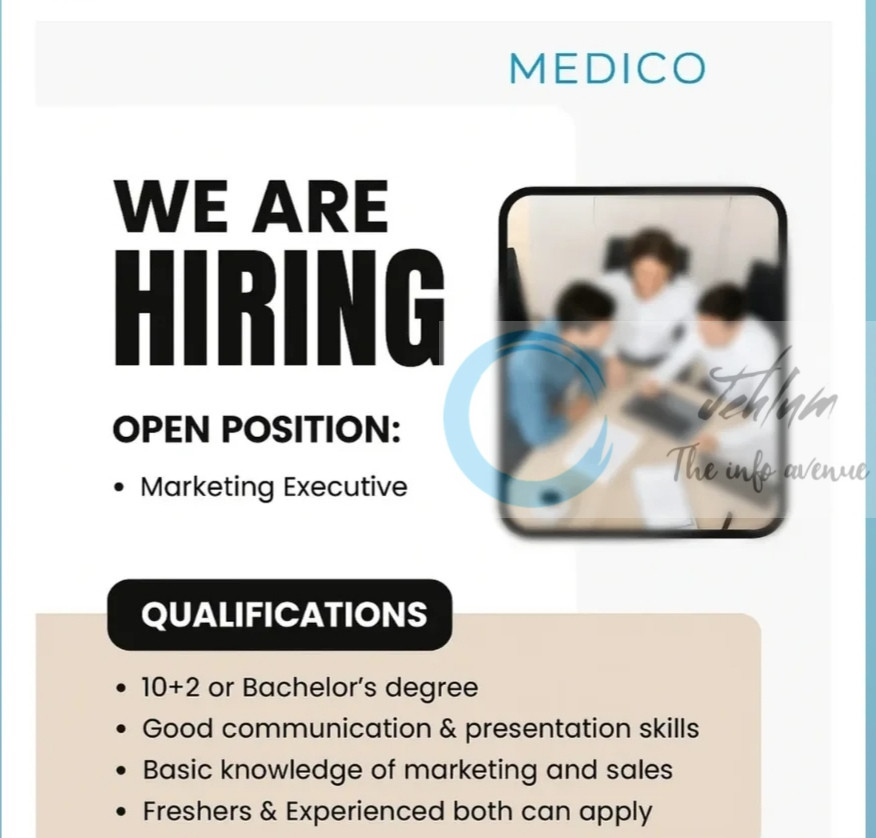 MEDICO SRINAGAR MARKETING EXECUTIVE JOB OPPORTUNITIES 2025