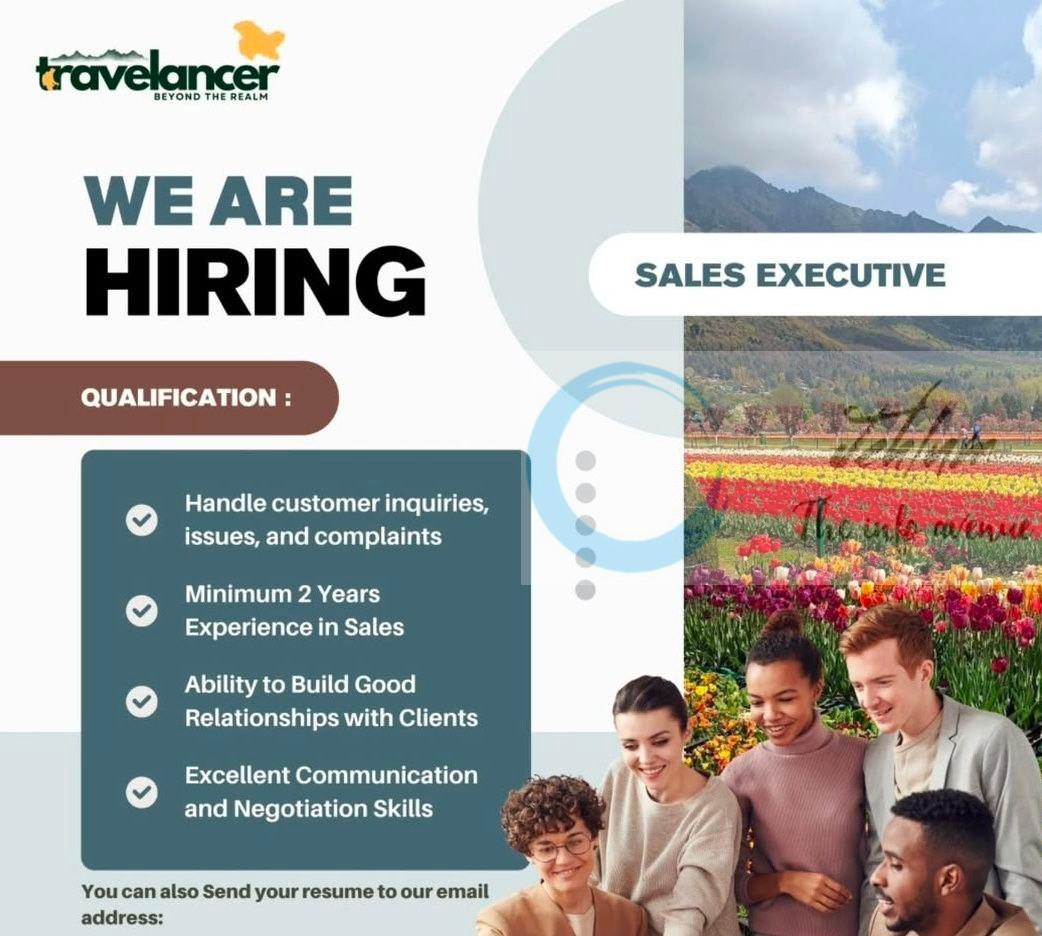 Travelancer srinagar Sales Executive job opportunities 2025