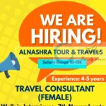 Alnashra Tour and Travels Srinagar Female Travel Consultant job opportunities 2025