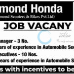 Diamond Honda Scooters and Bikes Pvt Ltd Sales Manager and Sales Executives job opportunities 2025