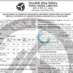 THDC India Limited THDC Assistant Manager and Senior Medical Officer job opportunities notice 08/2025