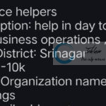 Assaad Global Tradings AG Srinagar job opportunities 2025