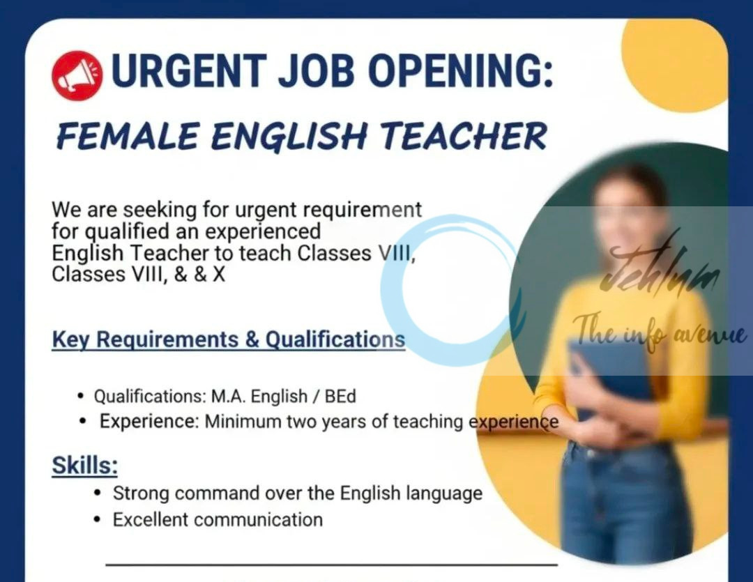 Bansal Classes Baramulla English Teacher job opportunities 2025