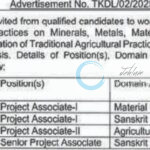CSIR-Traditional Knowledge Digital Library TKDL JOB OPPORTUNITIES NOTICE TKDL/02/2025