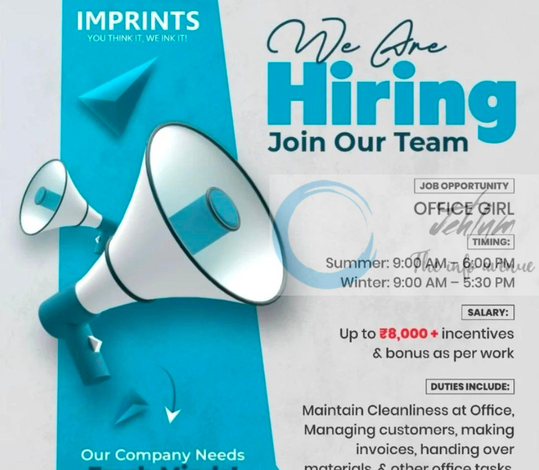IMPRINTS KASHMIR SRINAGAR JOB OPPORTUNITIES 2025