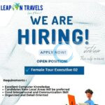 Leapon Travels srinagar tour executive job opportunities 2025