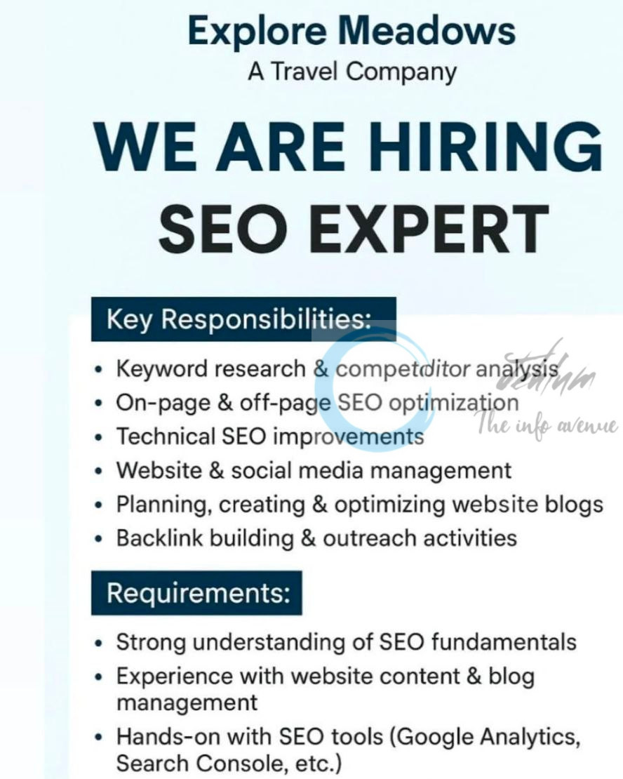 Explore Meadows Travel Company srinagar job opportunities 2025