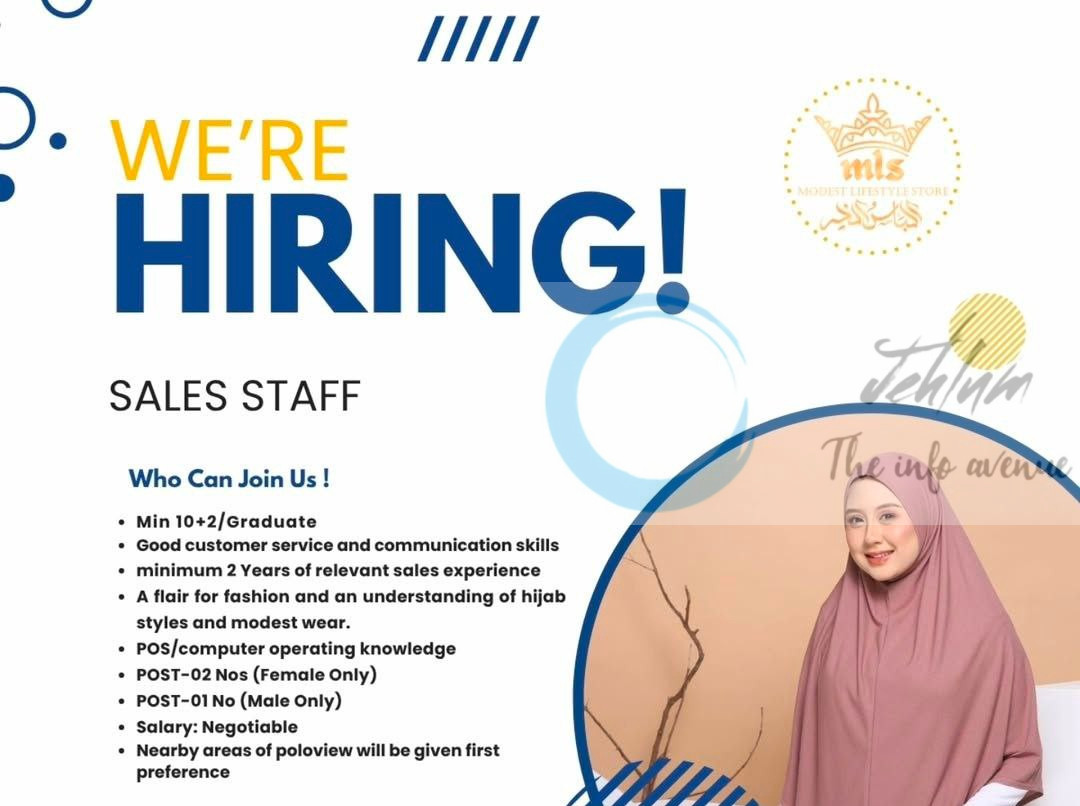 Modest Libayyah Store MLS Srinagar JOB OPPORTUNITIES 2025