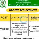 International Delhi Public School IDPS Srinagar job opportunities 2025