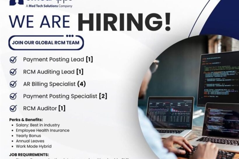 eMedApps Med Tech Solutions Srinagar Medical Billing/ Auditing Specialist Jobs Openings 2025