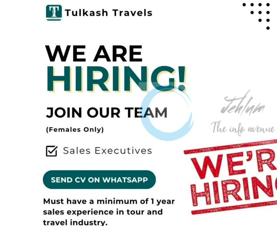 Tulkash Travels srinagar Sales Executive job opportunities 2025