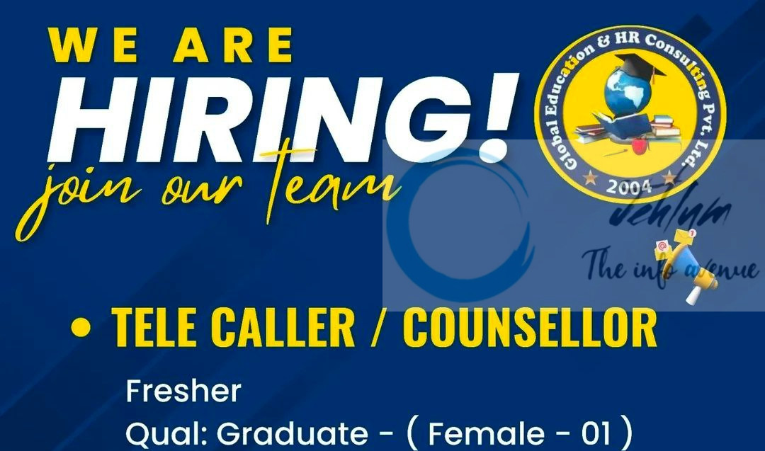 Global Education and HR Consulting Pvt Ltd GEHRC srinagar job opportunities 2025