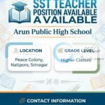 Arun Public High School Srinagar Teacher job opportunities 2025