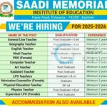 Saadi Memorial Institute of Education SMIE Pulwama teachers job opportunities 2025