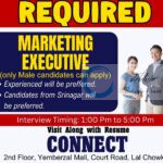 CONNECT Srinagar Marketing Executive Job opportunities 2025