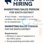 Al Aziz Foods Srinagar Marketing/Sales job opportunities 2025