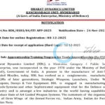 BHARAT DYNAMICS LIMITED BDL APPRENTICESHIP OPPORTUNITIES 2025