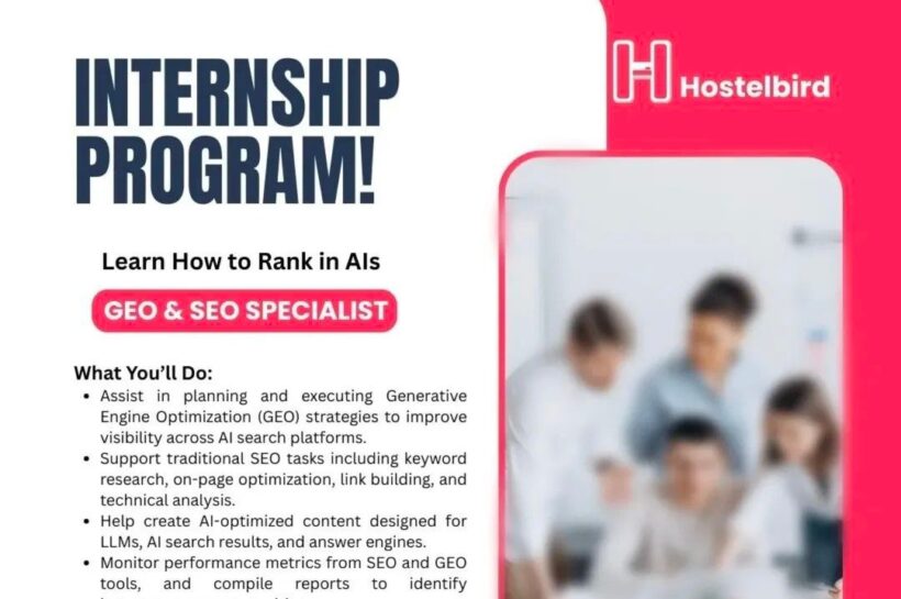Hostelbird srinagar internship opportunities 2025