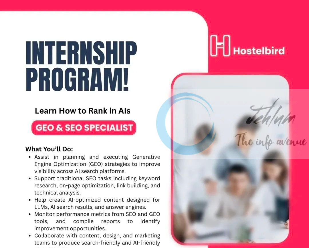 Hostelbird srinagar internship opportunities 2025