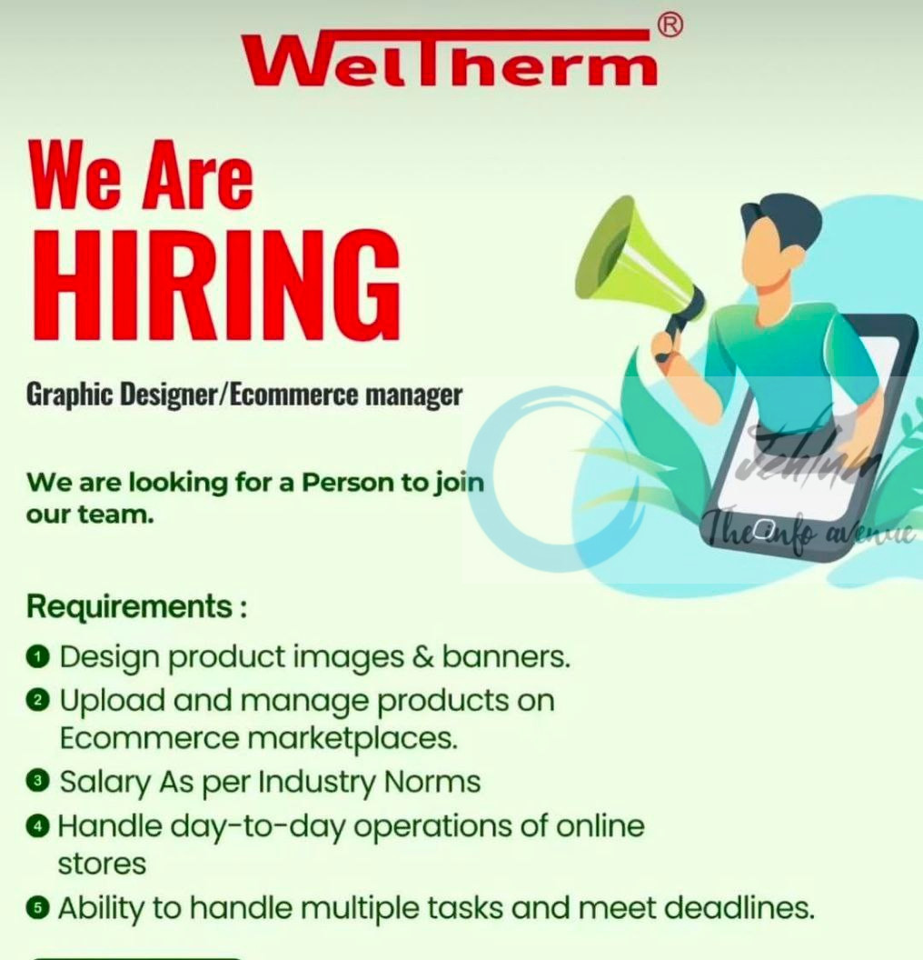 Welltherm srinagar Graphic Designer/Ecommerce Manager Job opportunities 2025