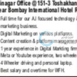 India tech Wizards Pvt Ltd ITW srinagar digital marketing executive job opportunities 2025