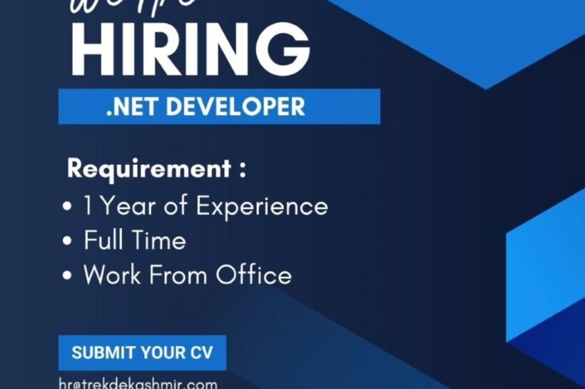 Trek De Kashmir Srinagar Software Developement Jobs Opportunities 2025