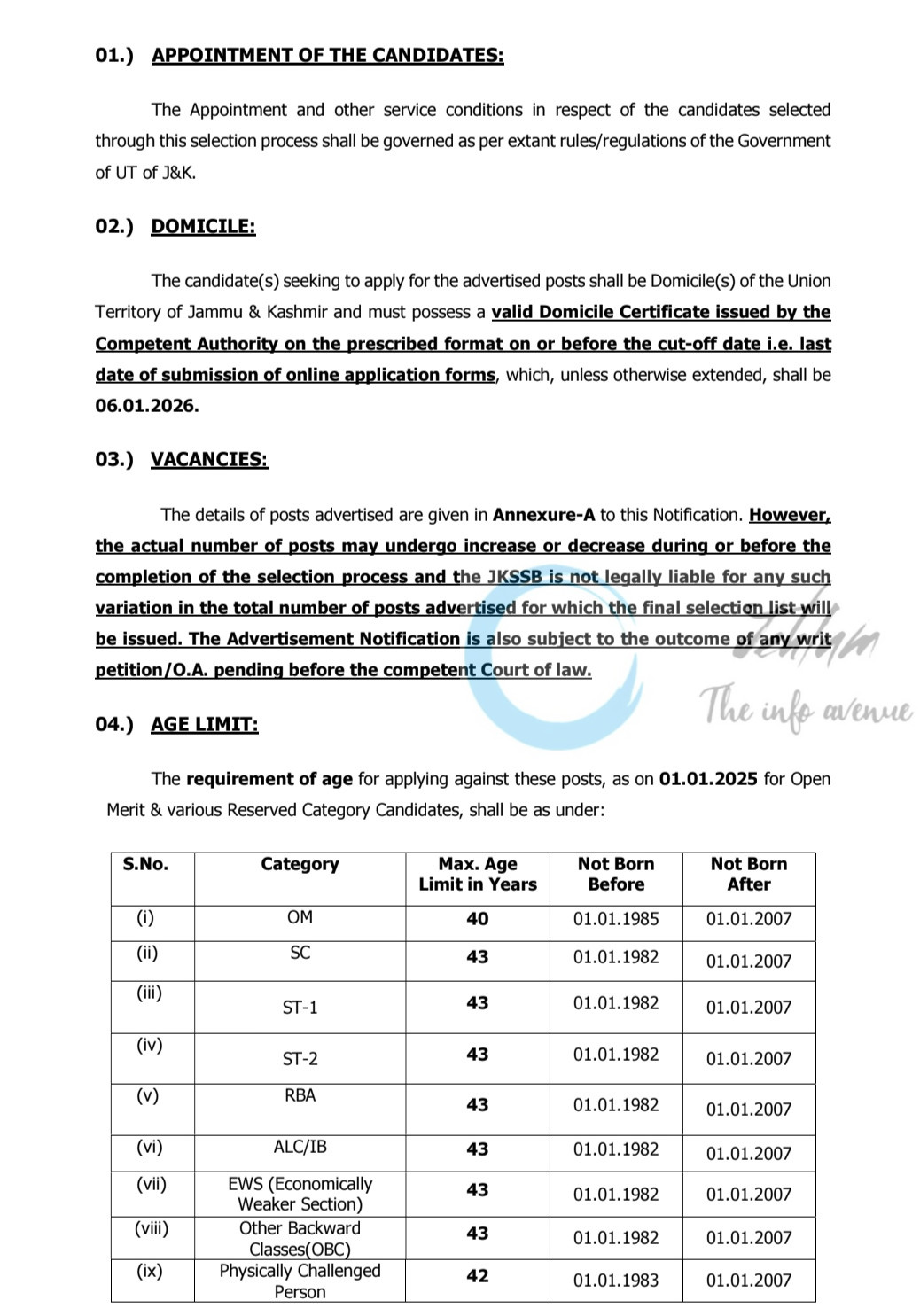 JKSSB Finance Department Accounts Assistant 600 Vacancies Advertisement Notification No 10 of 2025