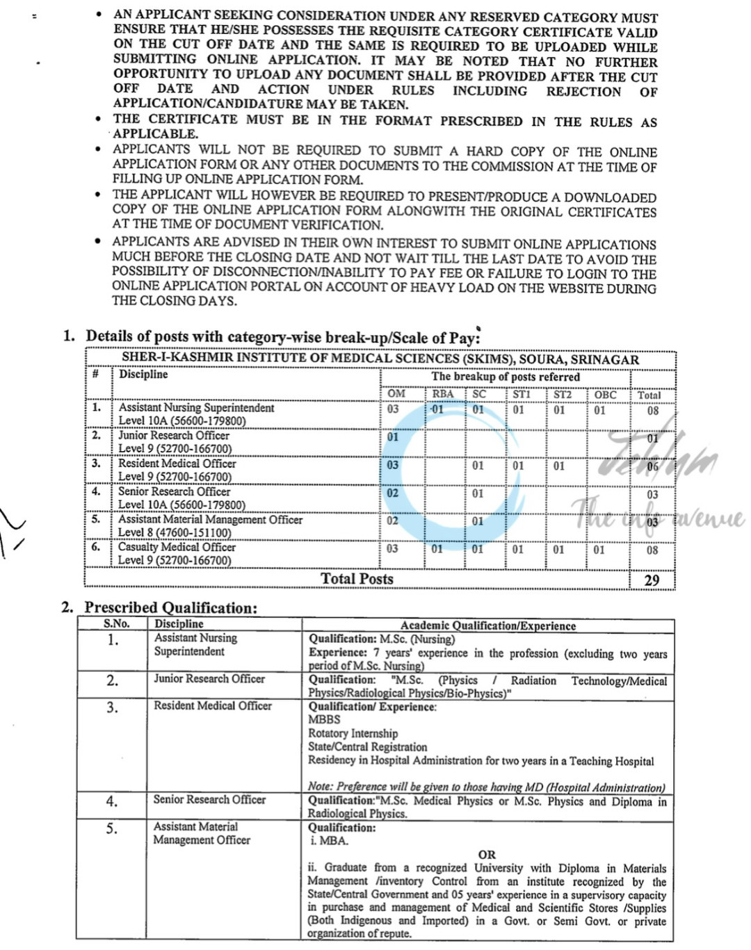 JKPSC SKIMS Gazetted Posts Recruitment Notification No 14-PSC/DR-P of 2025 1 JKPSC SKIMS Gazetted Posts Recruitment Notification No 14-PSC/DR-P of 2025