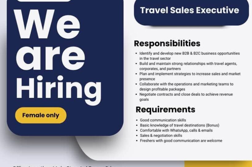 Mid Holidays srinagar Travel Sales Executive job opportunities 2025