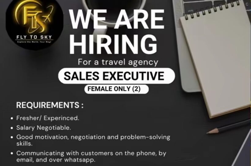 Fly To Sky FTS Travel Agency srinagar Sales Executive job opportunities 2025