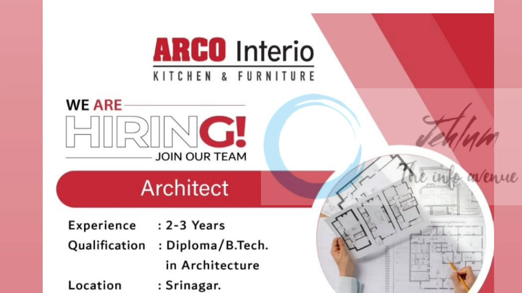 ARCO Interio srinagar architect job opportunities 2025