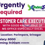 Xpress s Sys Logistic Solutions Srinagar customer care executive job opportunities 2025