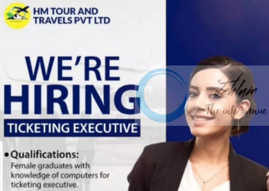 HM Tour and Travels Pvt Ltd HMTT srinagar Ticketing Executive Job opportunities 2025