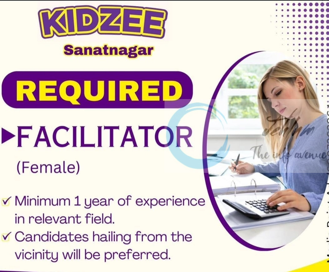 KIDZEE Sanatnagar Facilitator Job Opening 2025