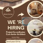 Alexa Homes srinagar Project Co-ordinator Cum Junior Architect job Opportunities 2025
